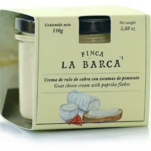 Crema de Queso Rulo de Cabra con Escamas de Pimiento Ahumado de Finca La Barca